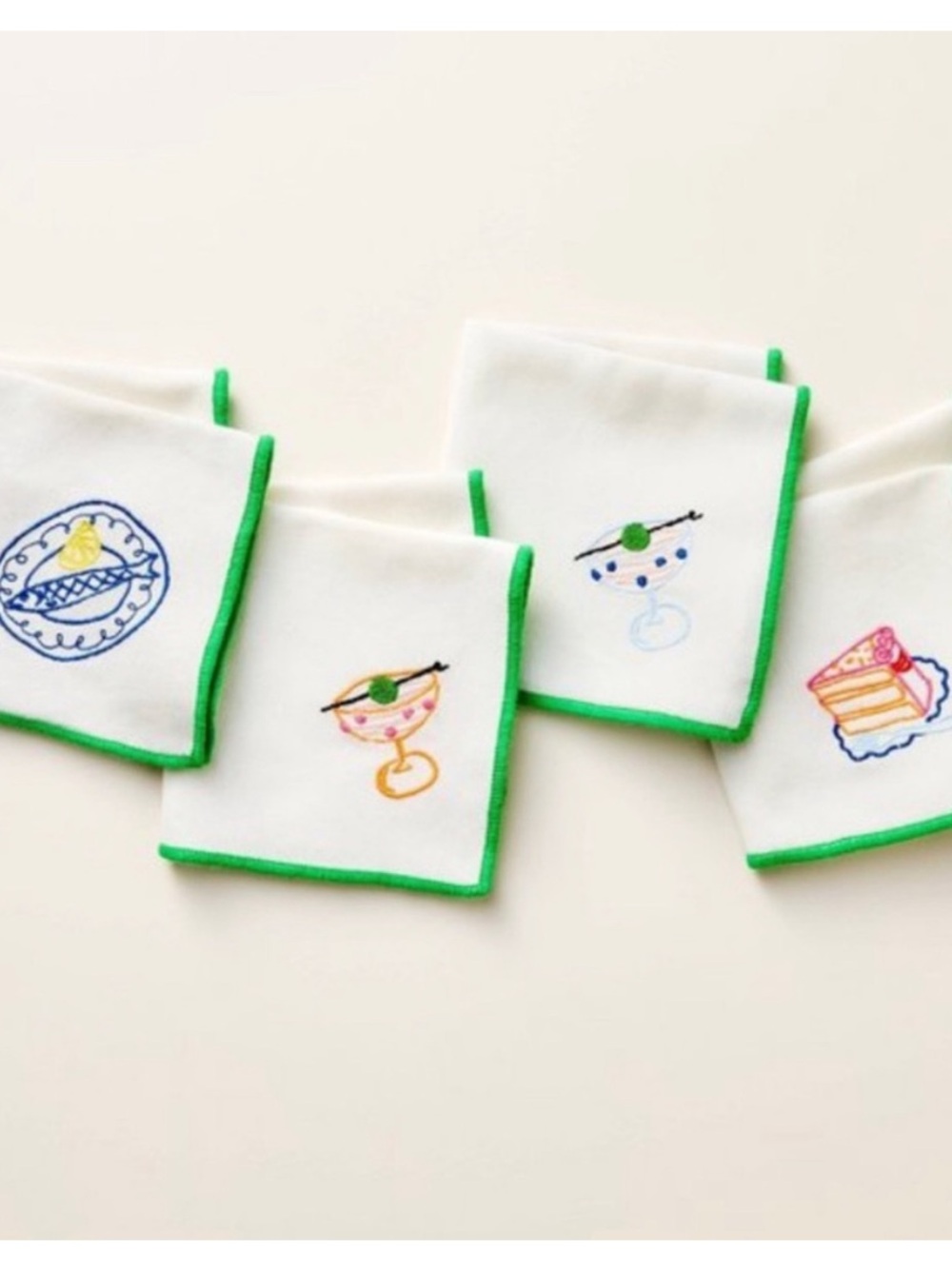 Kate Spade x Target Embroidered Cocktail Napkins
